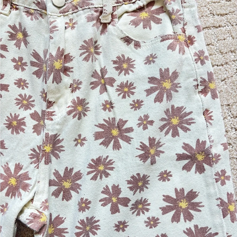 Floral Straight Leg Jeans - Picture 5 of 5